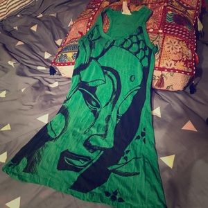 Green budda dress
